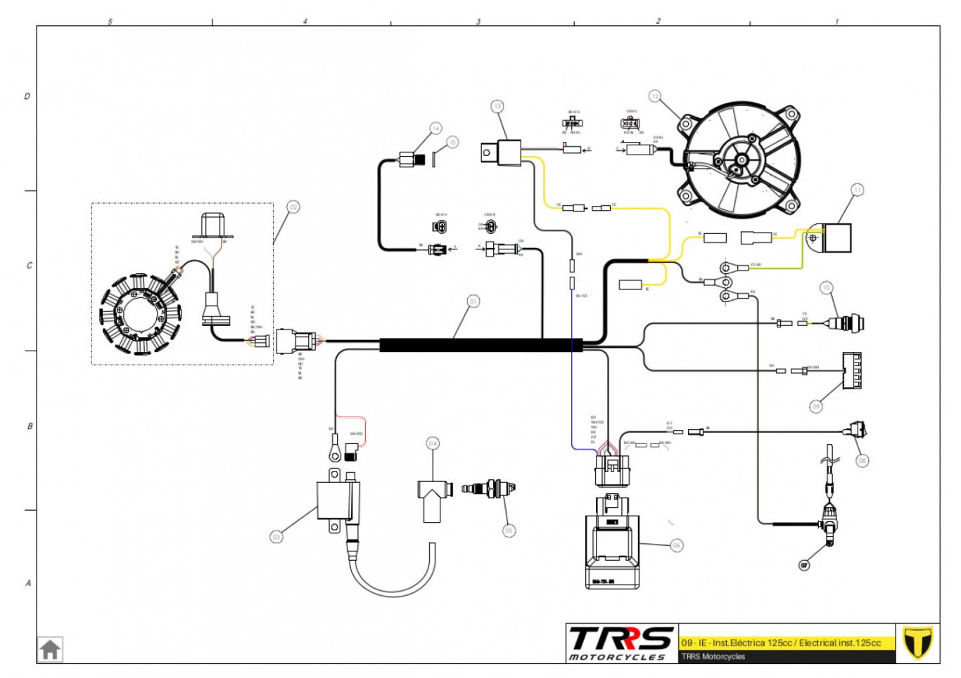 09TR-125 - INSTALATION ELECTRIC 125CC
