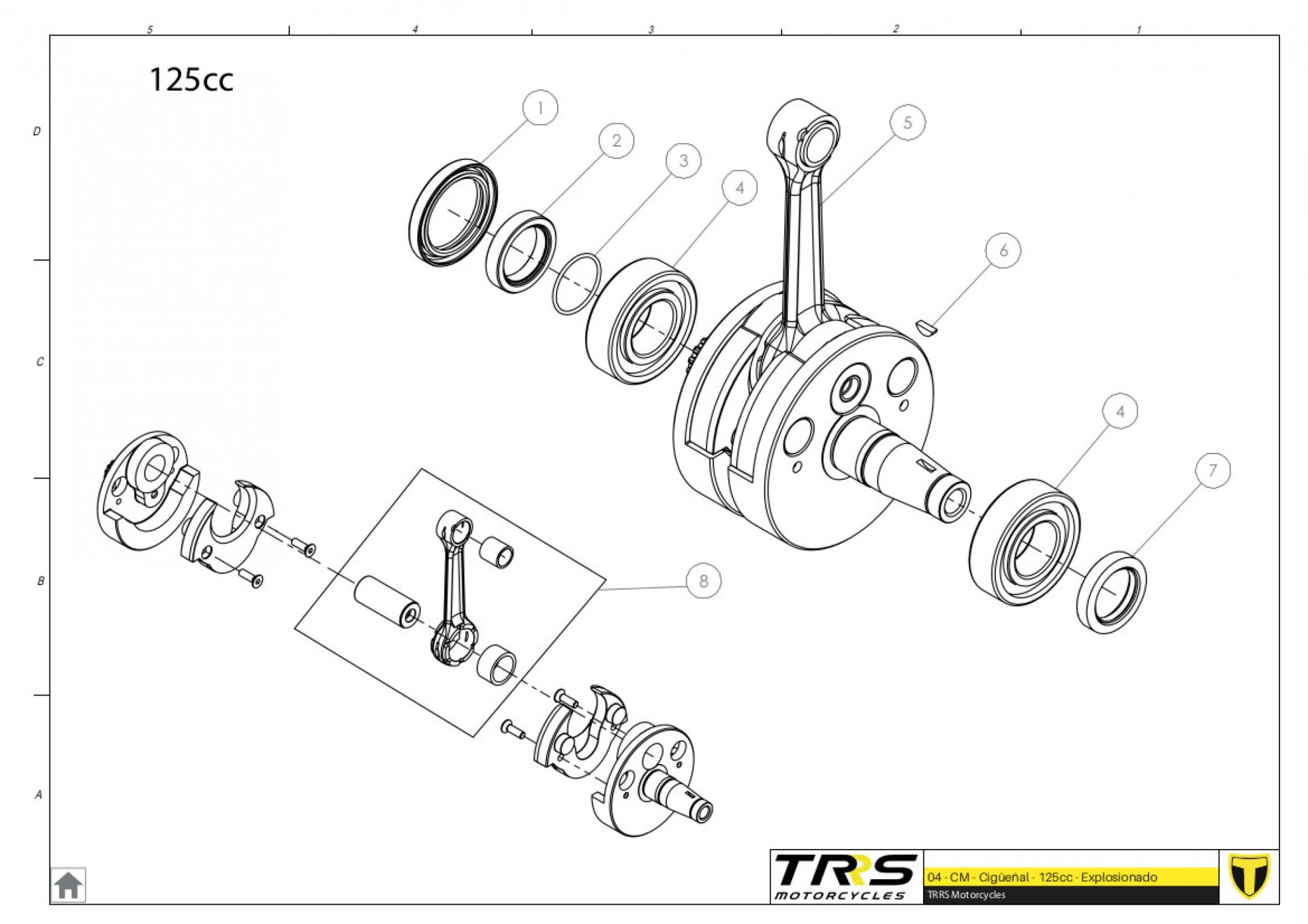 04MT-125 - CRANKSHAFT 125