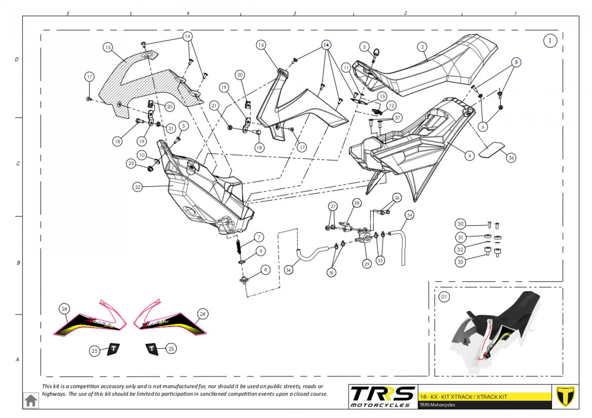 16TR - XTRACK SET