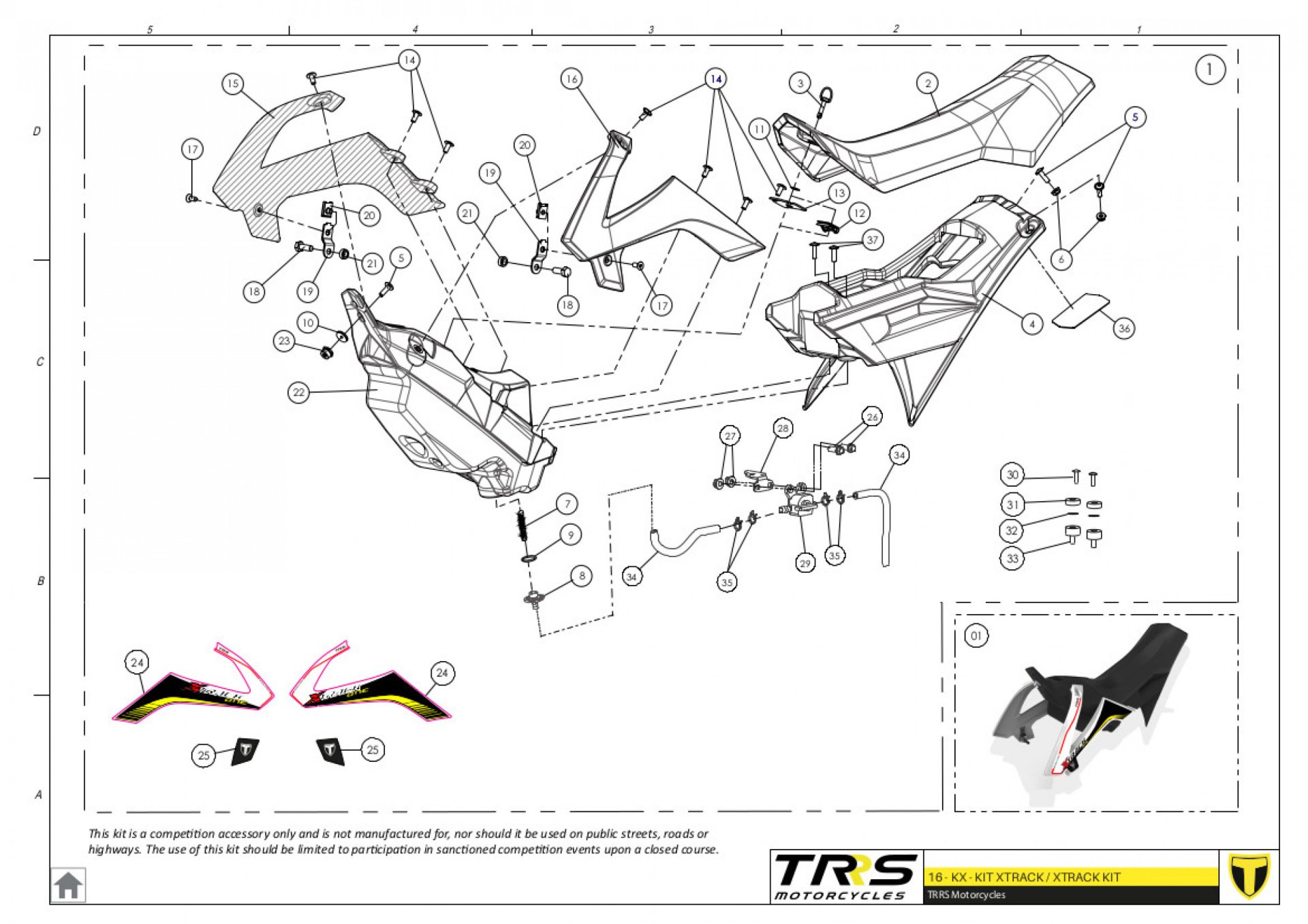 16TR - XTRACK SET